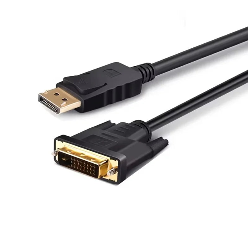  1.8M DP to DVI Adapter Cable 0.25M DP To DVI Adapter for Desktop Laptop PC TV Dell Asus Monitor Projector DisplayPort Cable Oasis Select