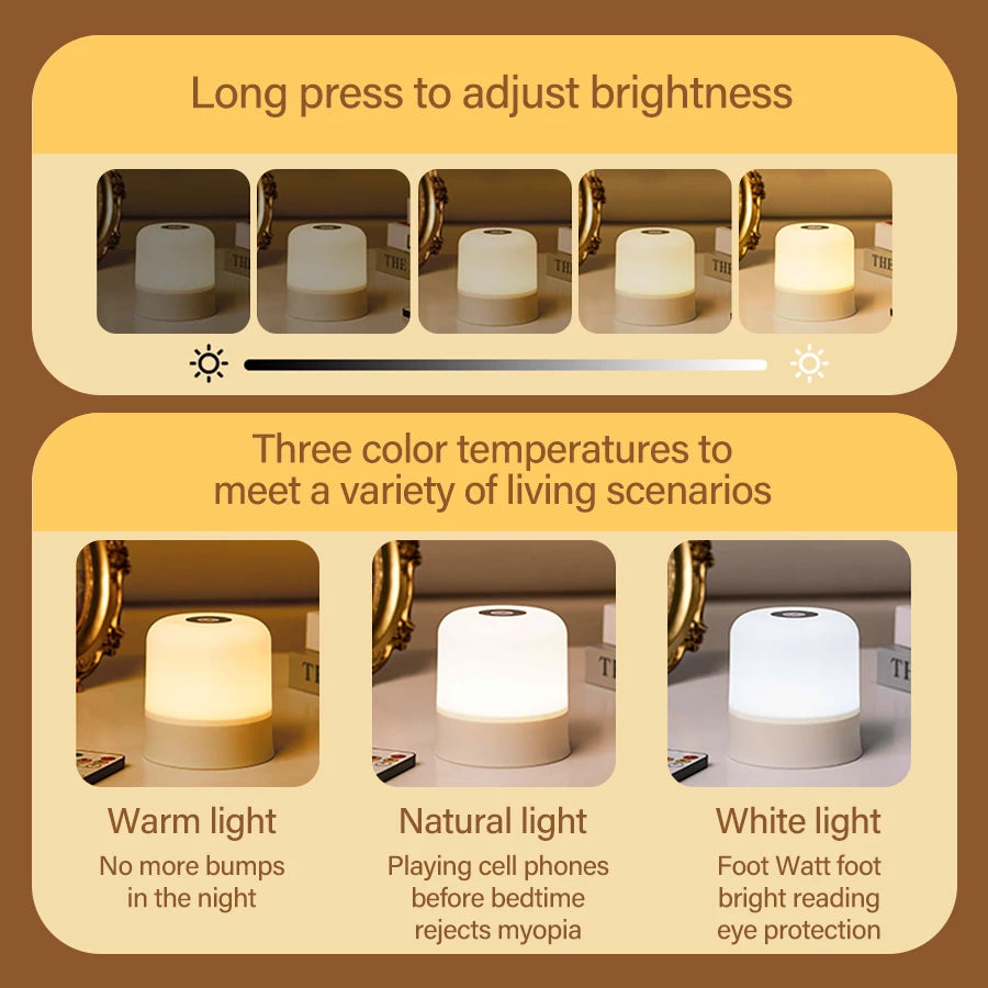 Rechargeable RGB LED Night Light – Remote & Touch Dimming Rechargeable Night Light Oasis Select