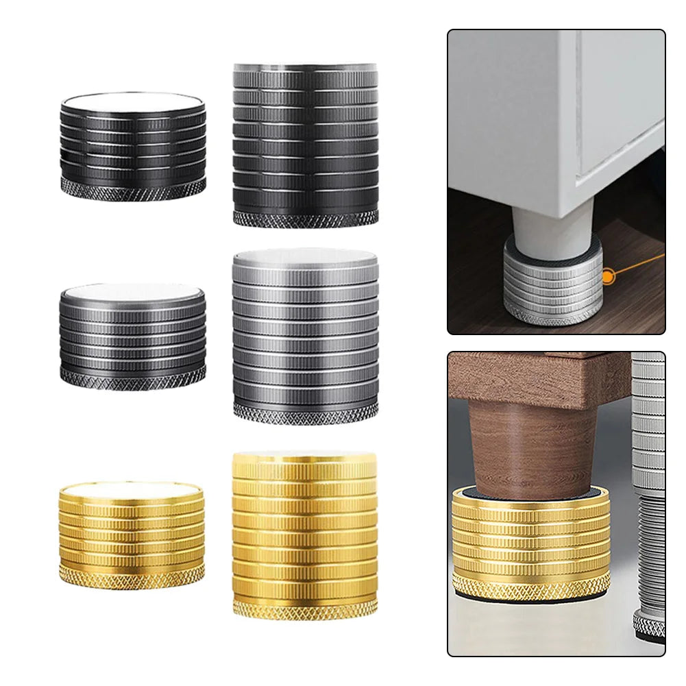 Furniture Leg Booster Pad Bed Table Legs Raised Base Height Increaser Adjustable Feet Floor Protector Oasis Select