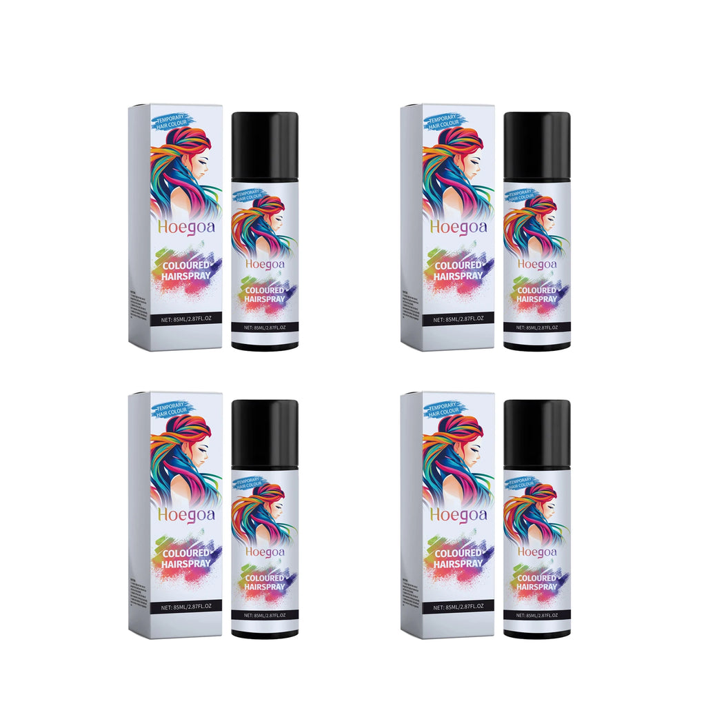 HOEGOA Temporary Black Hair Dye Spray – Cover Grey Hair Temporary Hair Spray Oasis Select 340ml boxed