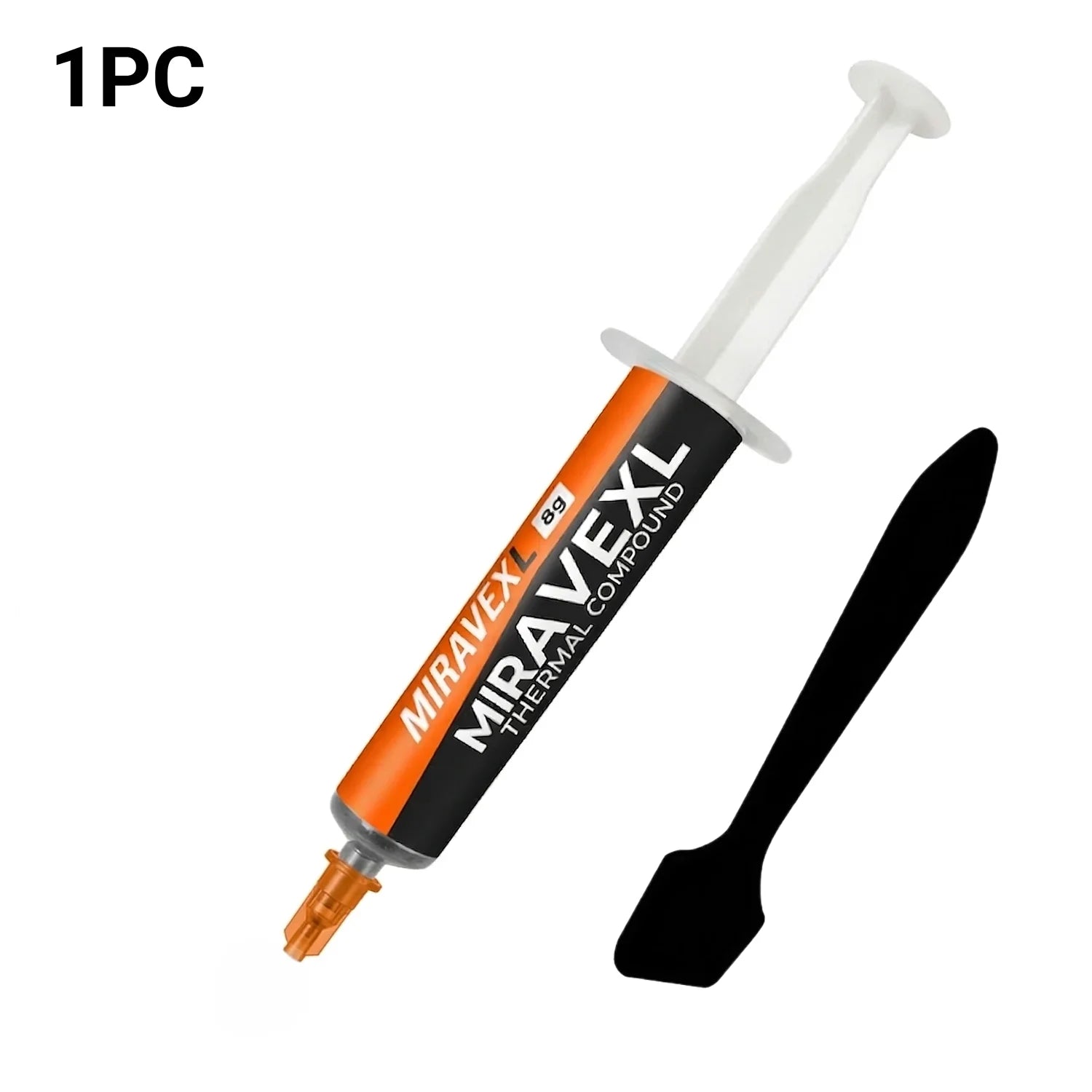 MIRAVEXL 8g Non-Conductive Thermal Paste Safe Cooling Heatsink Compound For CPU GPU PC Console Repair & Heat Dissipation + Tools Oasis Select 1PCS