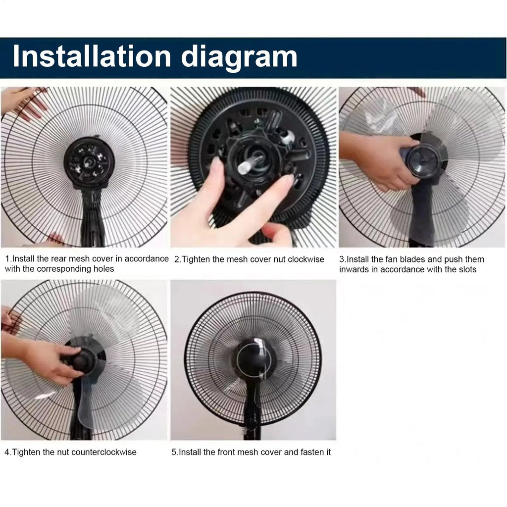 1pcs Fan Blade 16inch Plastic Fan Blade 3 Leaves For Standing Pedestal Floor Wall Table Fanner Electric Fan Accessories Oasis Select