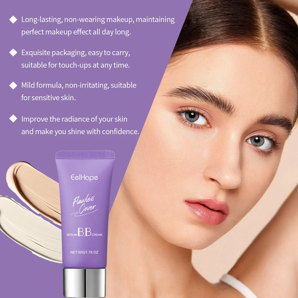 Facial Concealer BB Cream Moisturizing Brightening Skin High Coverage Waterproof Lasting Base Makeup Liquid Foundation Cosmetics Oasis Select