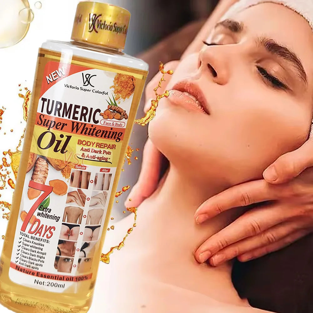LGRAMER Turmeric Essential Oil – Brightening Face & Body Oil 200ml
