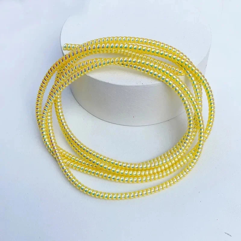 2/1Pcs 1.6M Laser Cable Protectors Spiral Data Cable Organizer Wrap Universal Phone Charger Cord Saver Sleeve Oasis Select