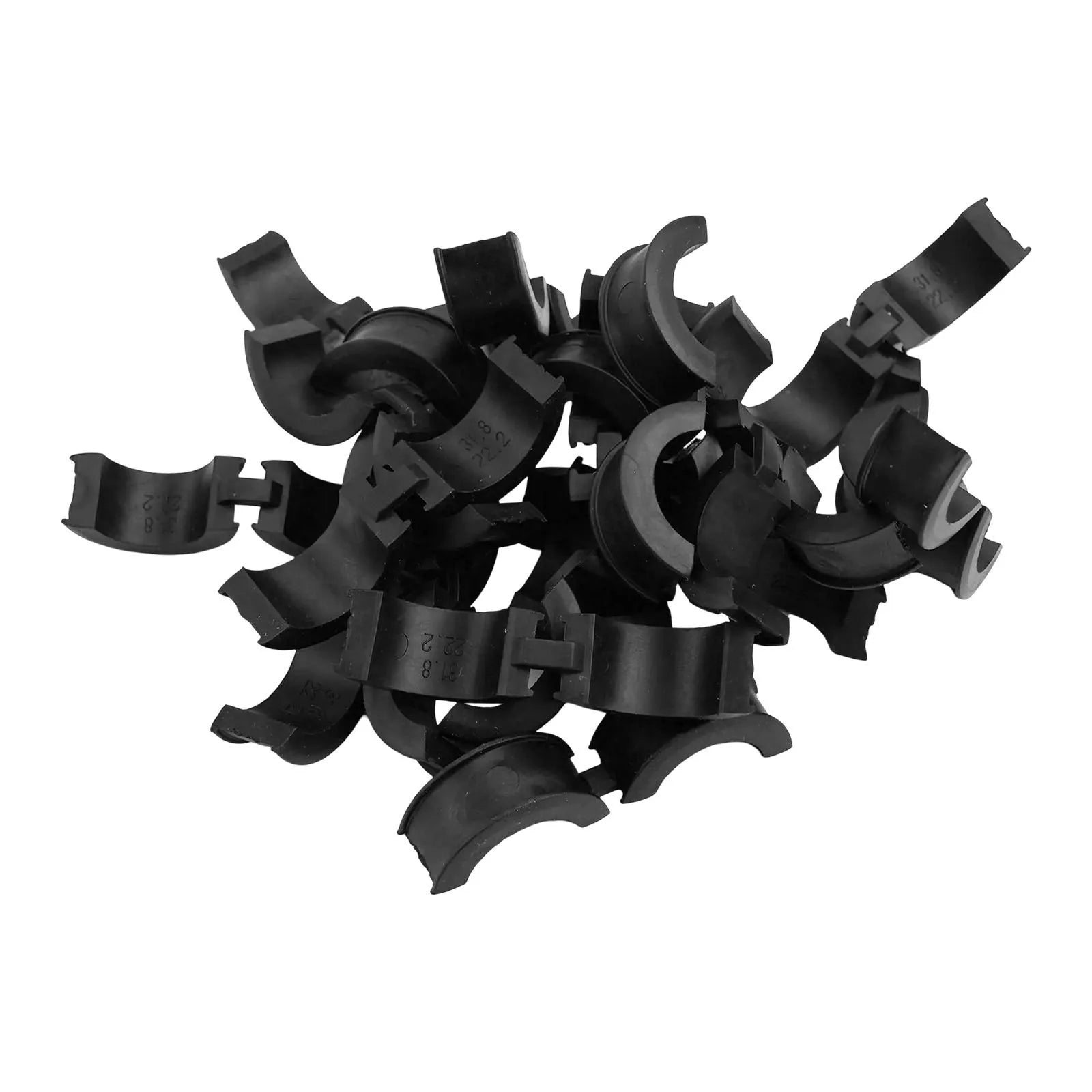 20Pcs Non Slip Rubber Gasket Set for Bike Handlebars Compatible Sizes from 22 2mm to 31 8mm for Secure Attachment Oasis Select