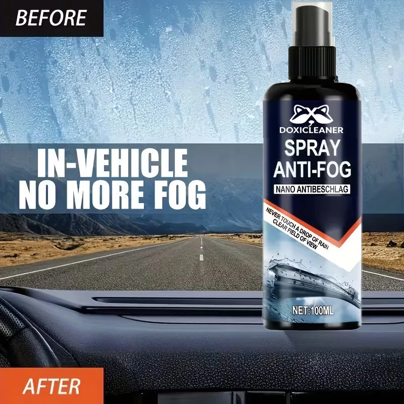 Anti-Fog Rainproof Windshield Spray – Clear Vision | 100ml Windshield Anti-Fog Spray Oasis Select