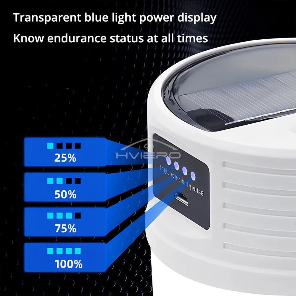 Solar LED Camping Lantern 24/42 LED IP65 USB Rechargeable