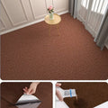 Solid Color Self-Adhesive Rug Suitable For Living Rooms Stairs Home Décor Highly Absorbent And Can Be Used In Bedrooms Kitchens. Oasis Select Brown 40cmX300cm