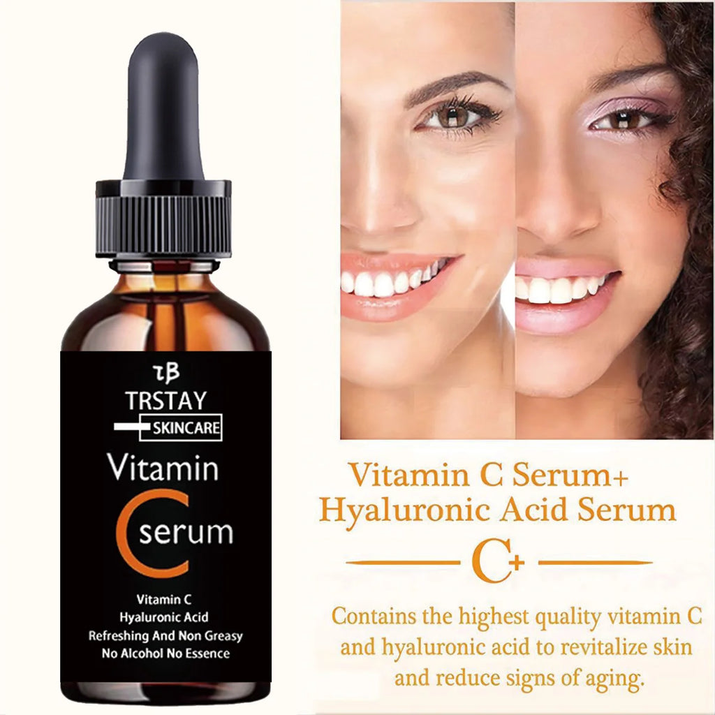 TRSTAY Vitamin C & Hyaluronic Acid Brightening Facial Serum