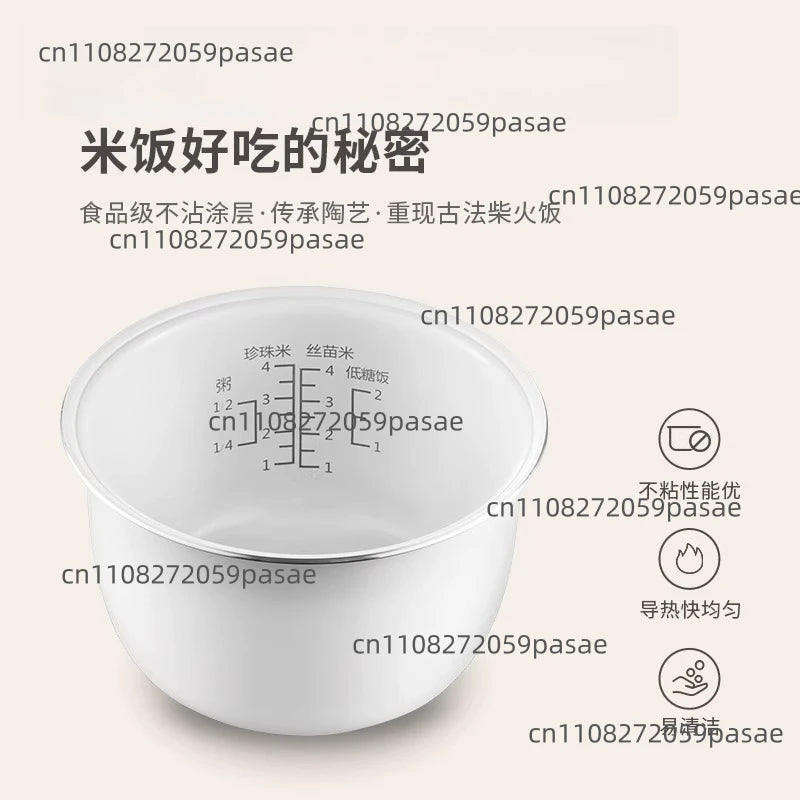 Electric Rice Cooker 2L 3L Mini Multifunctional Smart Cooker for 1-2 People Household with Soup Separation Feature Oasis Select