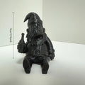 Drunk Gnome Bar Decor Figurines Ornaments Old Man Sitting Statue with Beer Bottle Funny Home Desktop Pub Kitchen Ornaments Gifts Oasis Select Drunk black