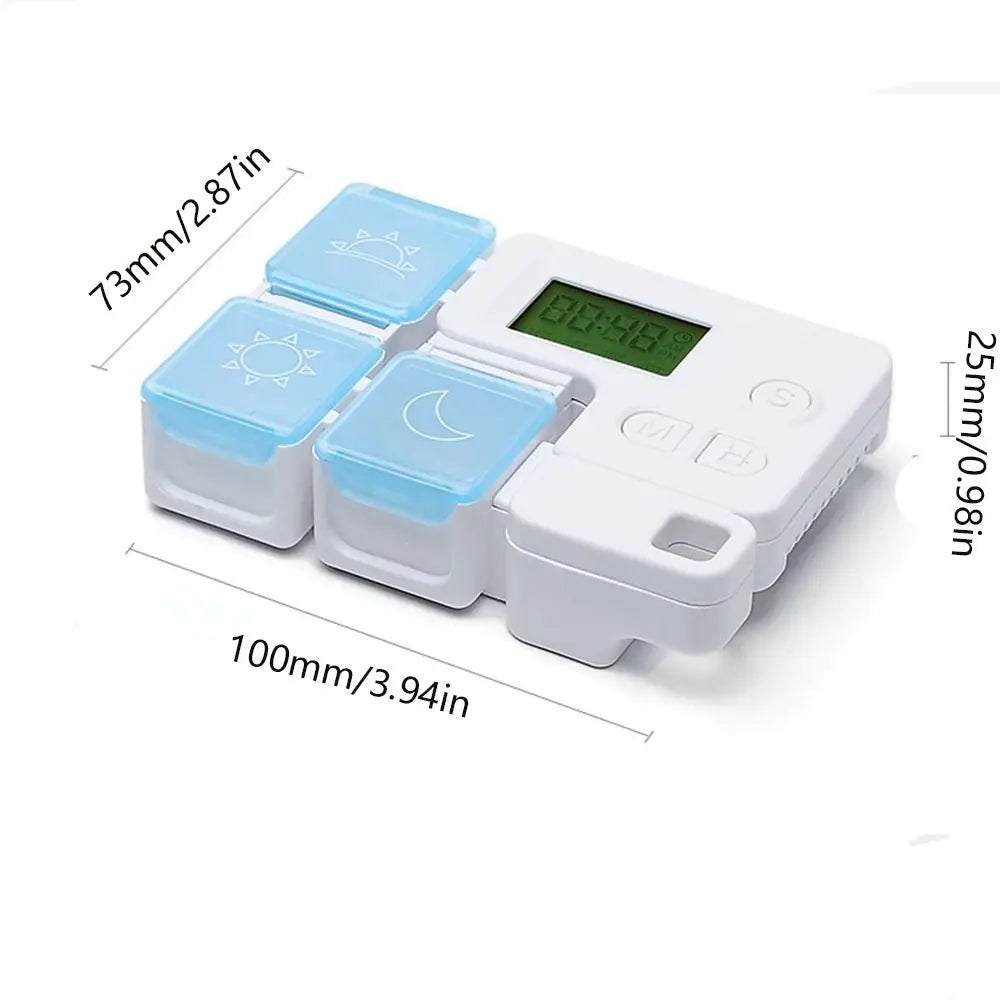 7-Day Smart Pill Organizer with Alarm Timer & Reminder