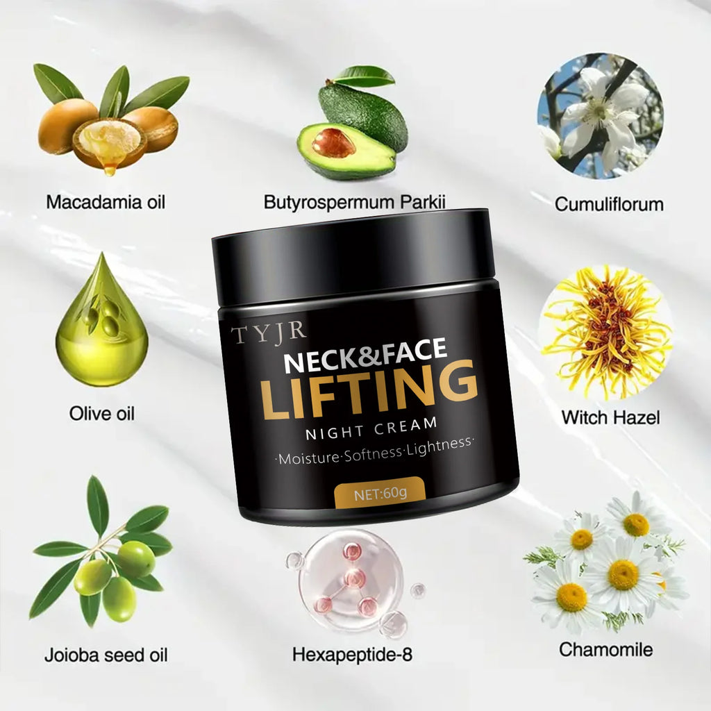 Neck Lines Protein Cream Collagen Eliminate Neck Fine Lines Anti-ageing Lift Rejuvenation Nourish Eliminate Double Chin SkinCare Oasis Select