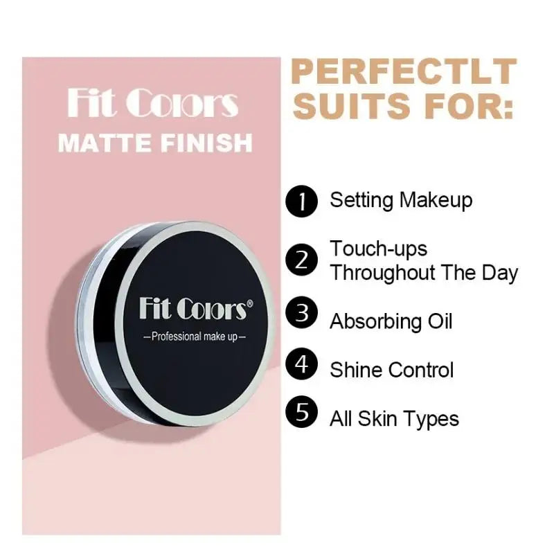 Fit Colors Loose Setting Powder – Oil Control & Matte Finish