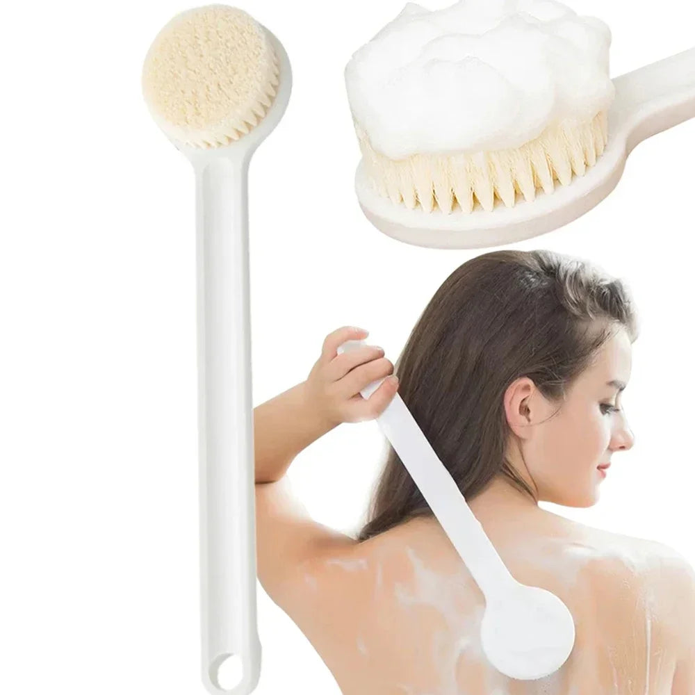 Long Handle Back Brush for Shower Soft Bristles Body Exfoliating Bath Brush Skin Health Shower Back Scrubber Bath Supplies Oasis Select