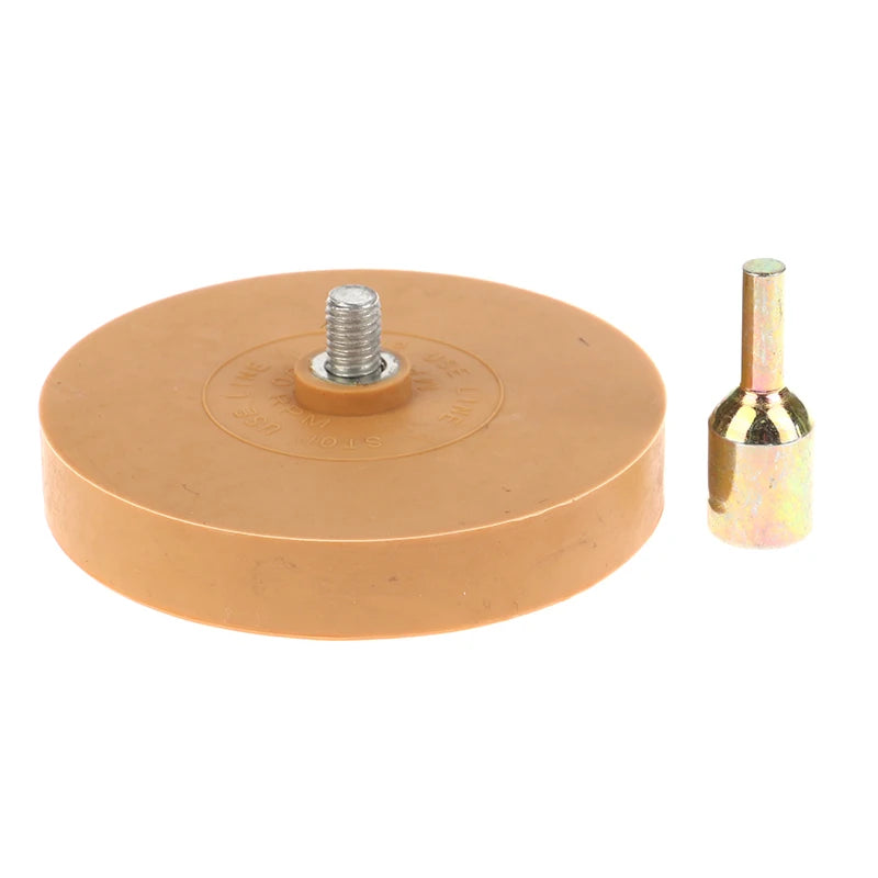 88mm Universal Rubber Eraser Wheel For Remove Car Glue Adhesive Sticker Pinstripe Decal Graphic Auto Repair Paint Tool Oasis Select