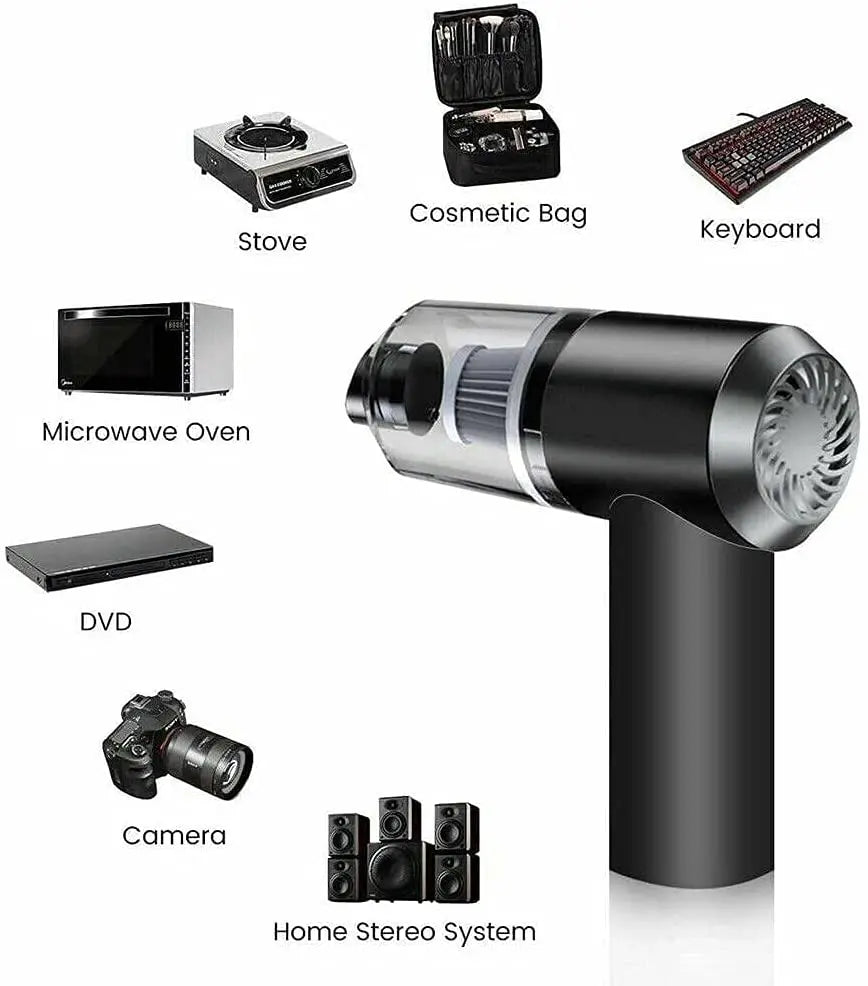 9000Pa Wireless Car Vacuum Cleaner USB Charging 1200mAh Portable Cleaning Appliance Mini Wet and Dry Vacuum Cleaner Household Oasis Select