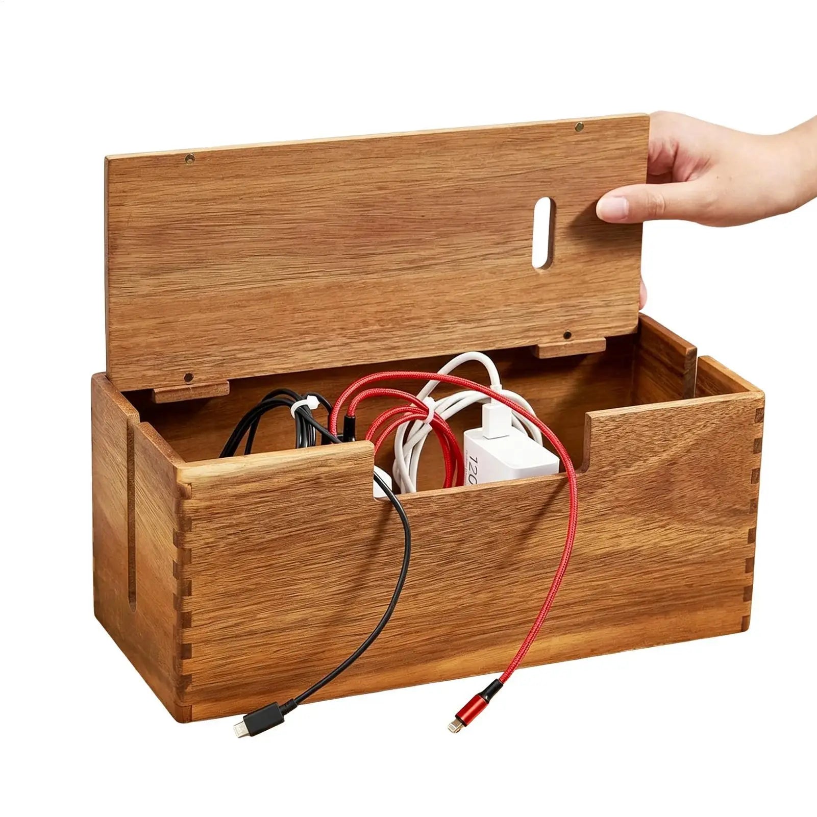 Cord Organizer Box Storage Box Large Capacity Data plug board Storage Box Desktop Cable Management Box Router Bracket Oasis Select