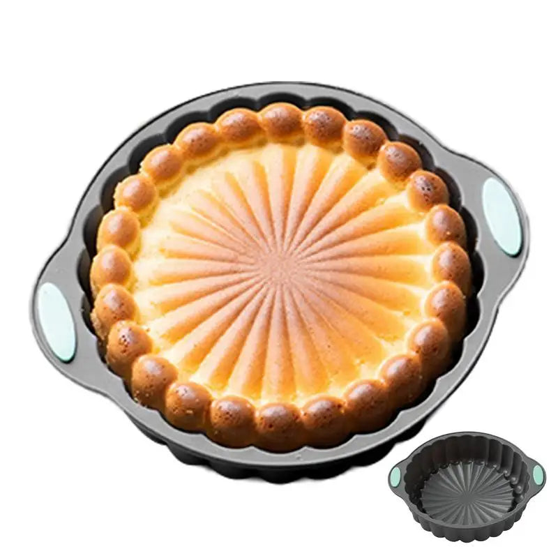 Flower Silicone Mold Round Sunflower Baking Molds Reusable Flower Baking Trays Large Cake Baking Pans for Valentine's Day Oasis Select