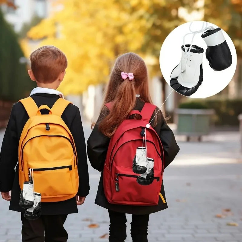 Miniature Boxing Gloves Punching Bag Backpack Hanging Pendant Collectible Souvenir for Party Decorations Oasis Select