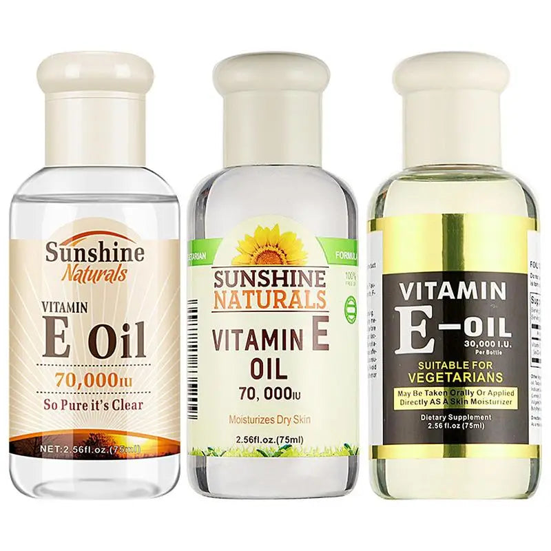 75ml Vitamin E Oil Face Serum Oil Shrink Pores Anti Wrinkle Aging Freckle Anti-wrinkle Lightens Dark Spots Repair Face Skin Care Oasis Select