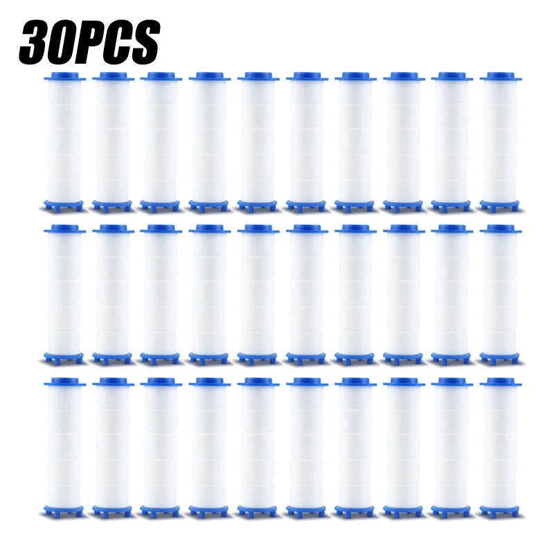50PCS Shower Head Filter Replacement Showerhead Remove Chlorine/Fluoride/Hard Water/Calcario Hygienic Bathroom Accessories Oasis Select 30PCS