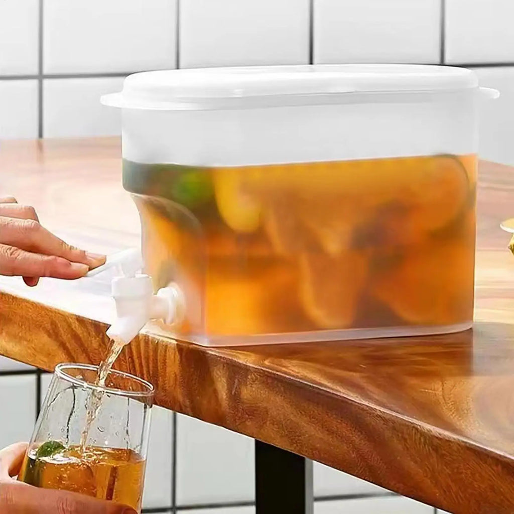 2.8L Cold Water Kettle With Faucet Beverage Dispenser WaterJug Lemonade Juice Container Water Pitcher For Kitchen Refrigerator Oasis Select