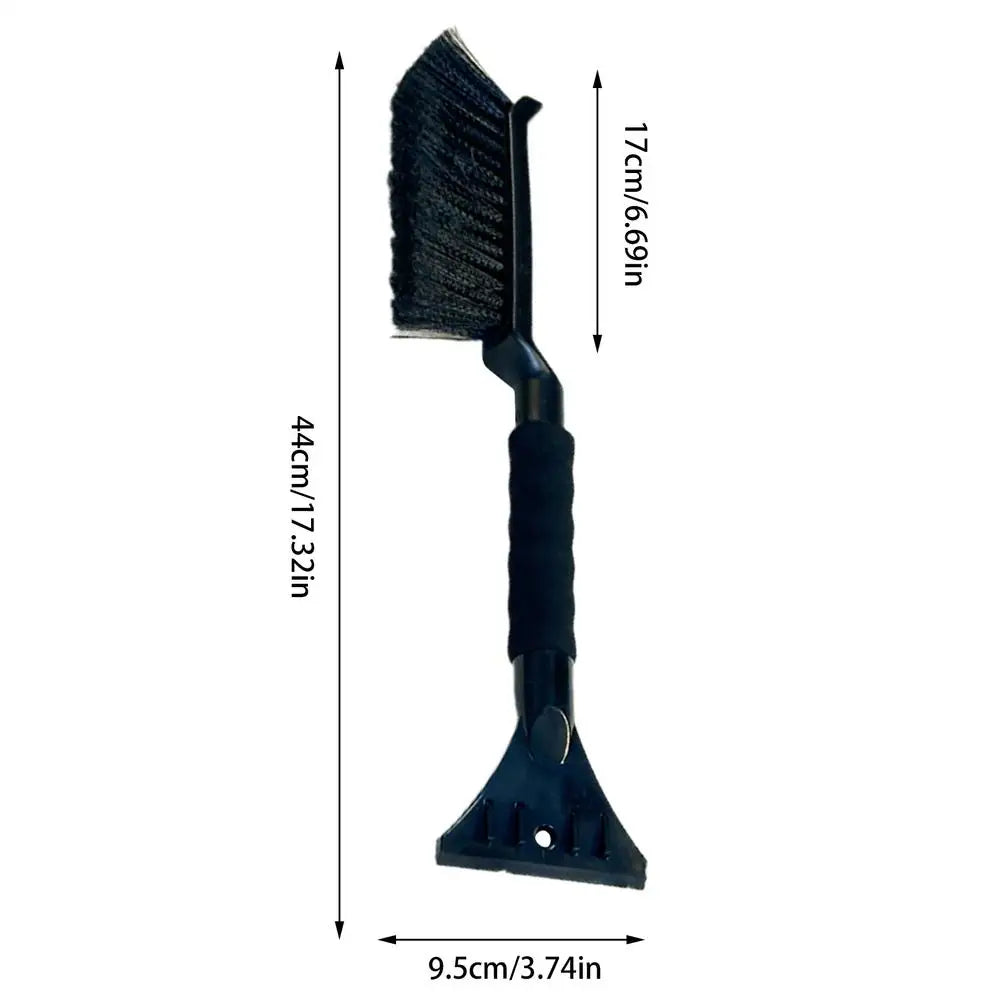 Winter Car Windshield Ice Scrapers 2 In 1 Ice Scraper And Brush Foam Grip Window Ice Scraper Snow Cleaner tool For Car SUV Sedan Oasis Select Black