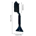Winter Car Windshield Ice Scrapers 2 In 1 Ice Scraper And Brush Foam Grip Window Ice Scraper Snow Cleaner tool For Car SUV Sedan Oasis Select Black
