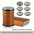Professional Knife Sharpener, Magnetic Rolling Knife Sharpener with 15° and 20° Fixed Angles, Knife Sharpening Stone Set Oasis Select Add 4 sharpening one size