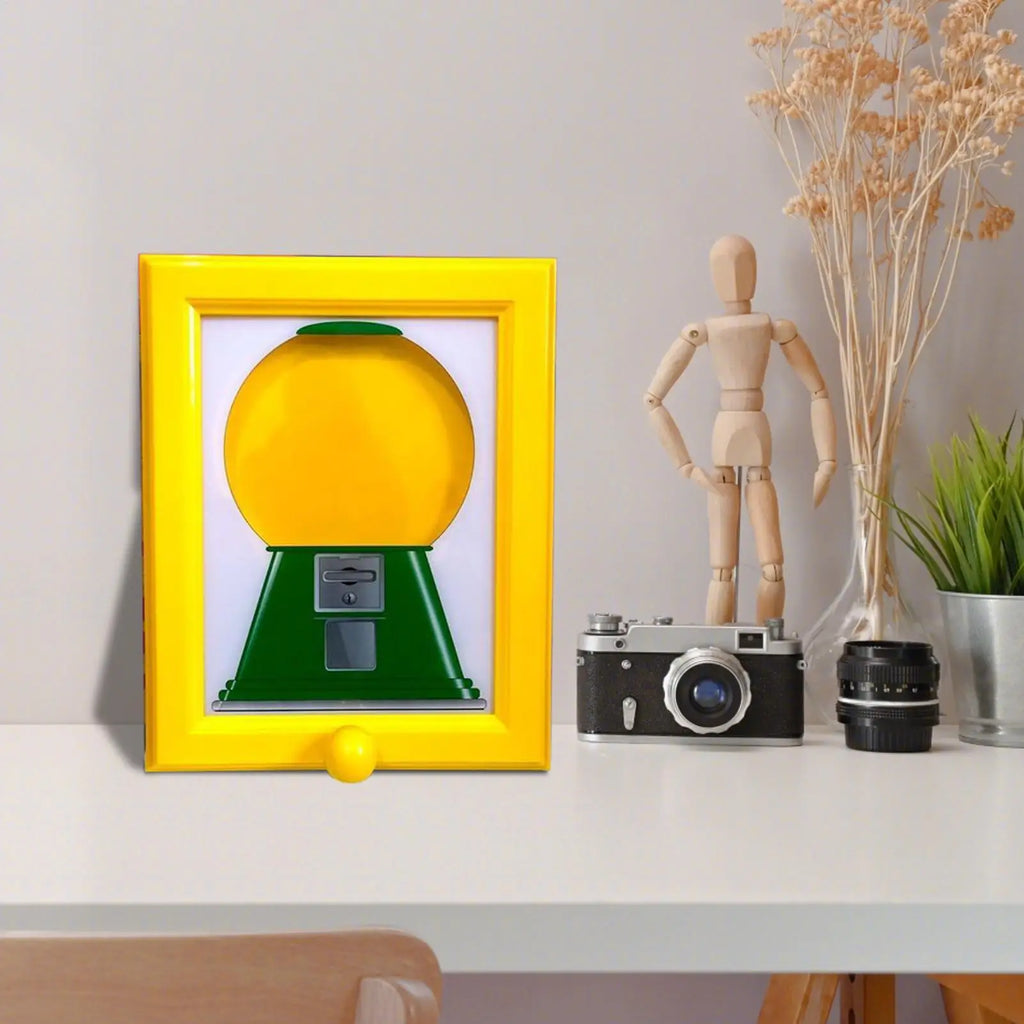 Candy Dispenser Photo Frame Automatic Candy Dispenser Wall Photo Frame Creative Vending Toy Decorative Snack Container for Party Oasis Select