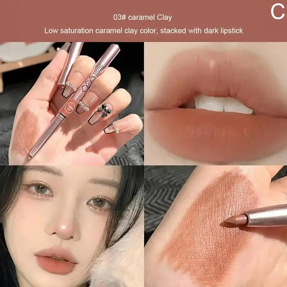 Waterproof Matte Lip Liner – Long-Lasting Moisturizing Pencil Lip Liner Pencil Oasis Select Clay red