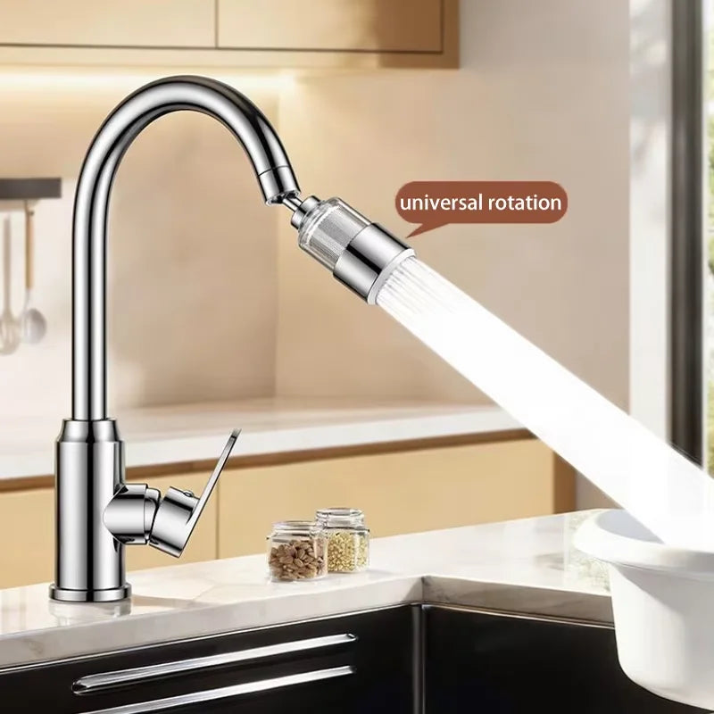 2-Mode Kitchen Faucet Filter & Anti-Splash Nozzle Extender