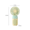Handheld Mini Fan USB Rechargeable Portable Mute Small Electric Fan Student Dormitory Outdoor Travel Cooling Fan Oasis Select Yellow