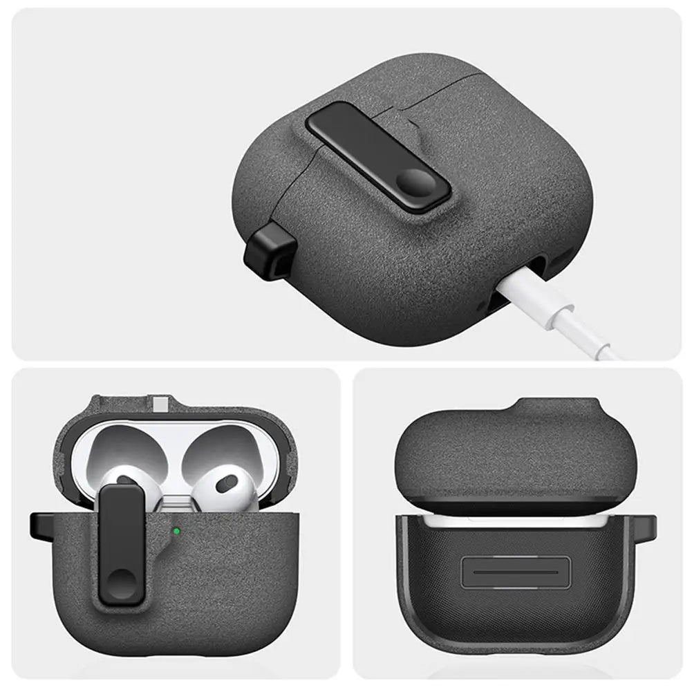 Silicone Case for AirPods 4 – TPU+PC Protective Cover