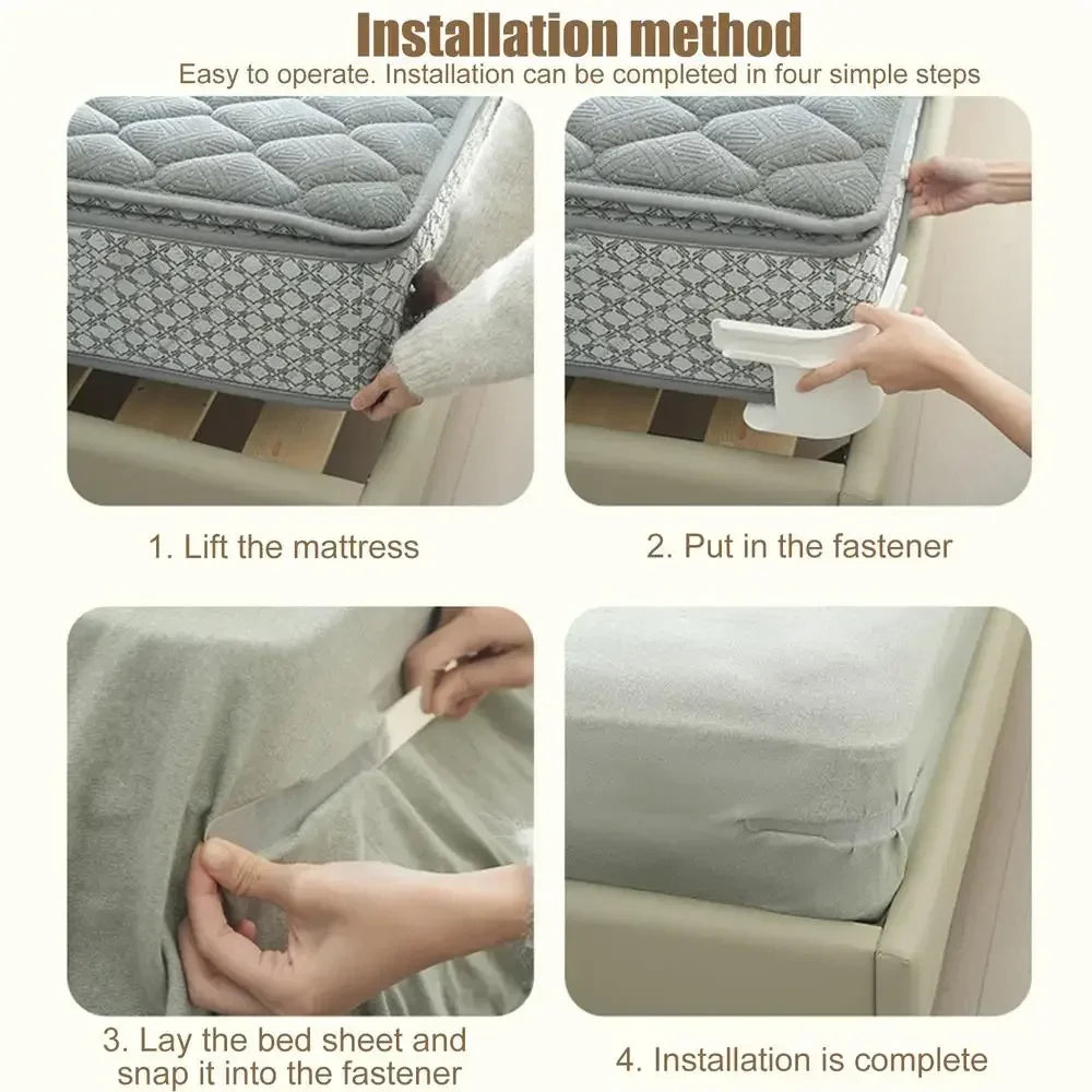 8/4Pcs Heavy Duty Bedsheet Corner Tightener Clips High-quality Materials Durable and Reliable Bed Sheet Grippers for Protectors Oasis Select