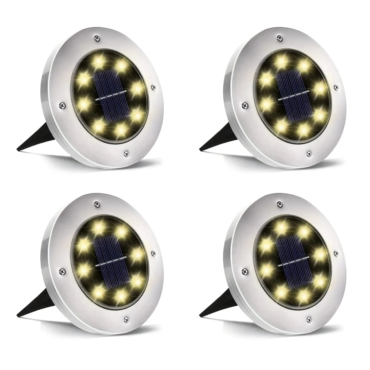 IP65 Solar LED Ground Path Lights – Garden Driveway Lawn Decor