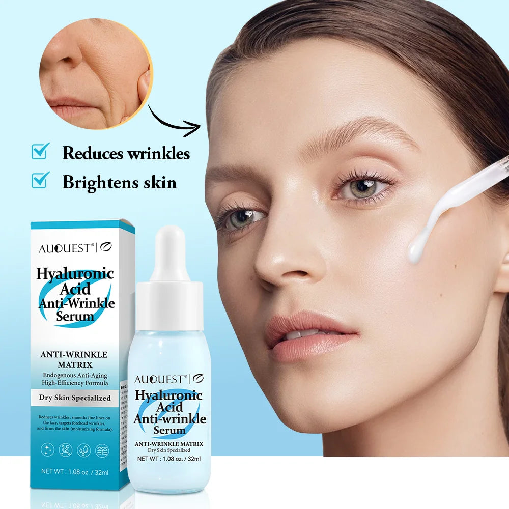 Hyaluronic Acid Anti-Aging Serum Anti-wrinkle Repair Moisturize Tighten Facial Skin Fade Fine Lines Glowing Skin Care Product Oasis Select China Mainland