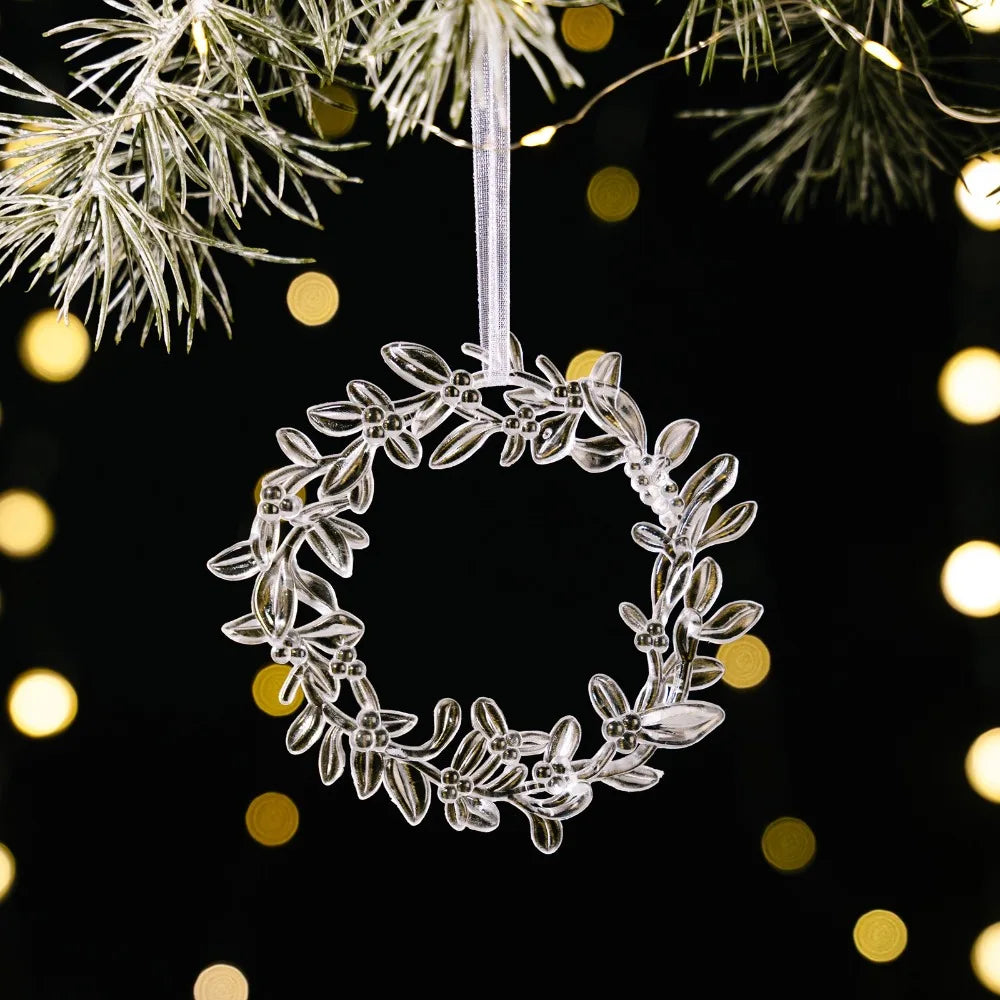 Clear Acrylic Christmas Ornaments – Transparent Hanging Pendants
