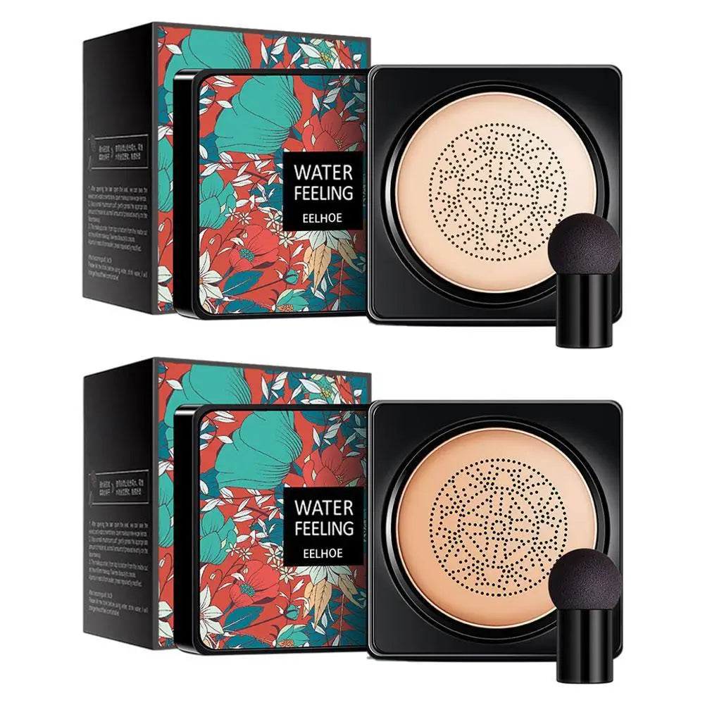 BB CC Cream Face Foundation Concealer Cushion Mushroom Base Waterproof Brighten Makeup Brightening Tone Cosmetics Make up Oasis Select