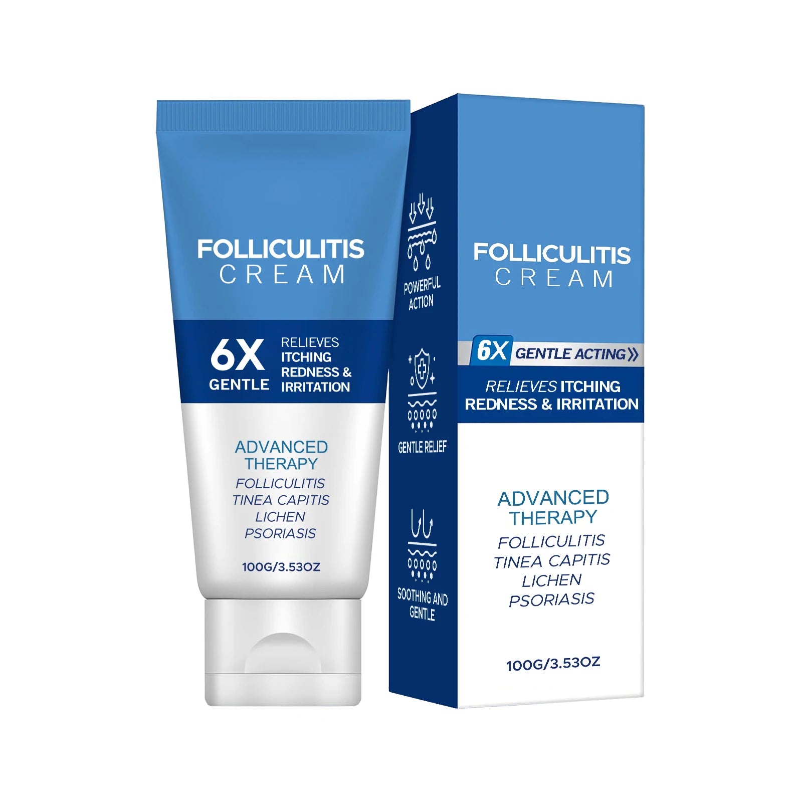 Folliculitis Cream Reduce Redness Relieve Itching Soothing Stimulating Herbal Gentle Smoothing Nourishing Care Cream Oasis Select 100g boxed