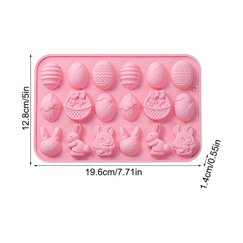 Easter silicone Molds Easter egg rabbit shaped baking mold chocolate candy mold Baking Tool Easter themed party decoration Oasis Select A