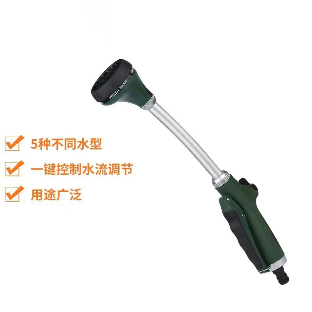 Long Handle Garden Hose Nozzle – 8-Mode Adjustable Spray Garden Hose Nozzle Oasis Select