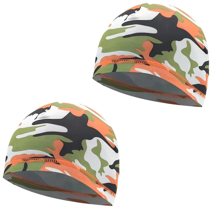 1/2pcs Quick Dry Helmet Cycling Cap Anti-UV Anti-Sweat Sports Hat Motorcycle Bike Riding Bicycle Cycling Hat Unisex Inner Cap Oasis Select 13-2pcs