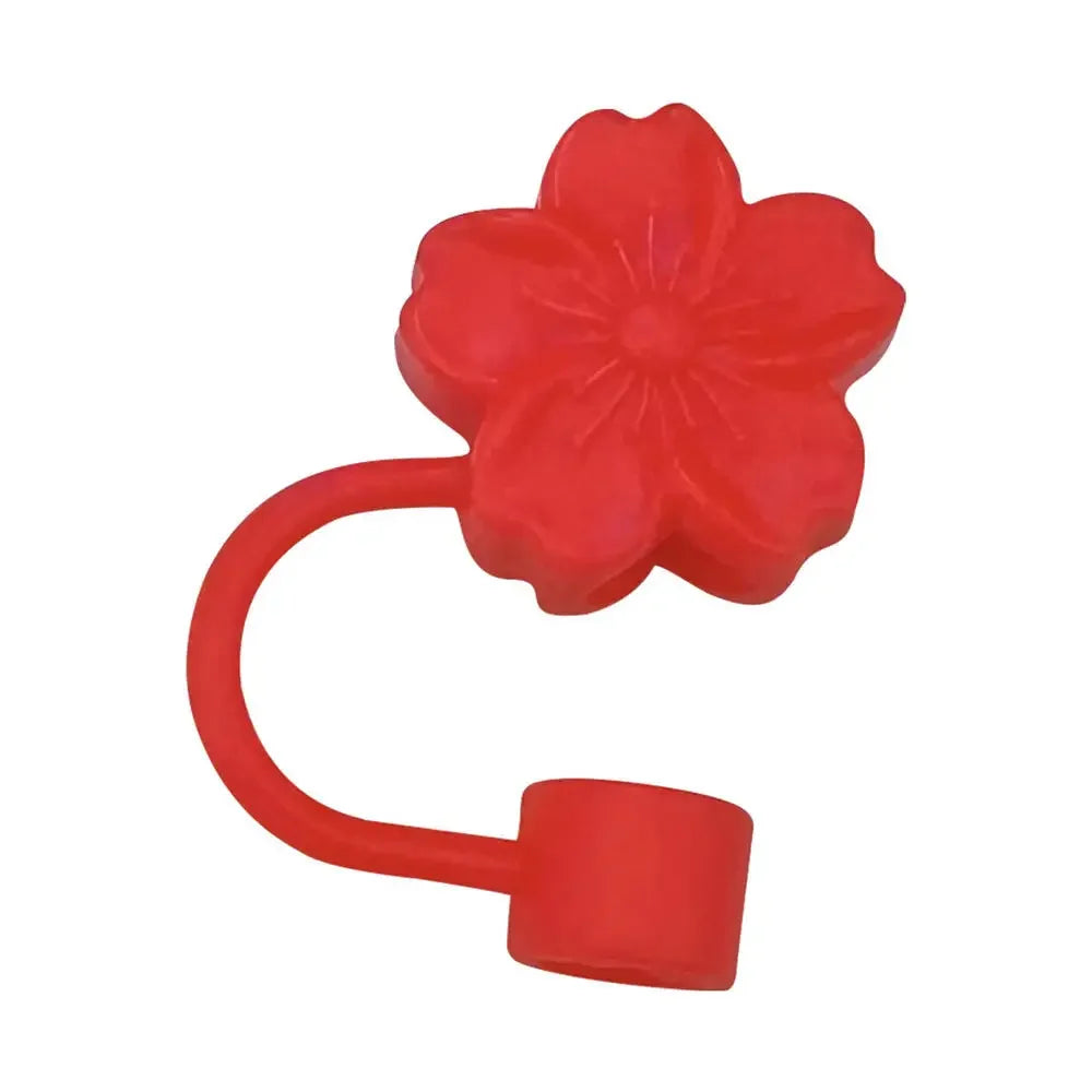 Flower Shape Straw Cover Compatible Stanley 30& Tumbler Soft Silicone