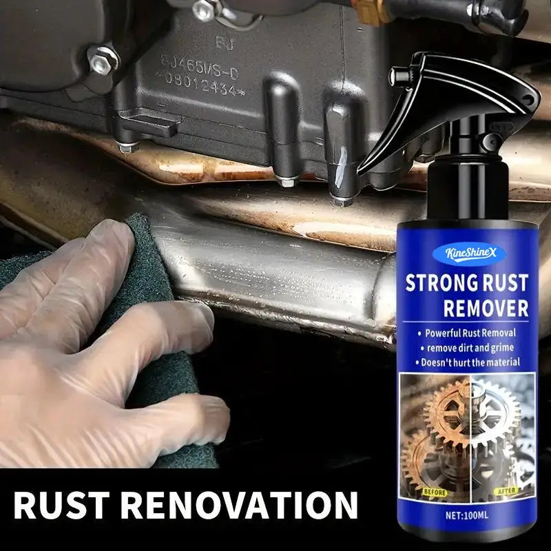 Car Rust Remover Auto Exhaust Pipe Rust Derusting Spray Quickly Car Wheel Hub Care Clean Metal Iron Prowder Stain Removal Agent Oasis Select