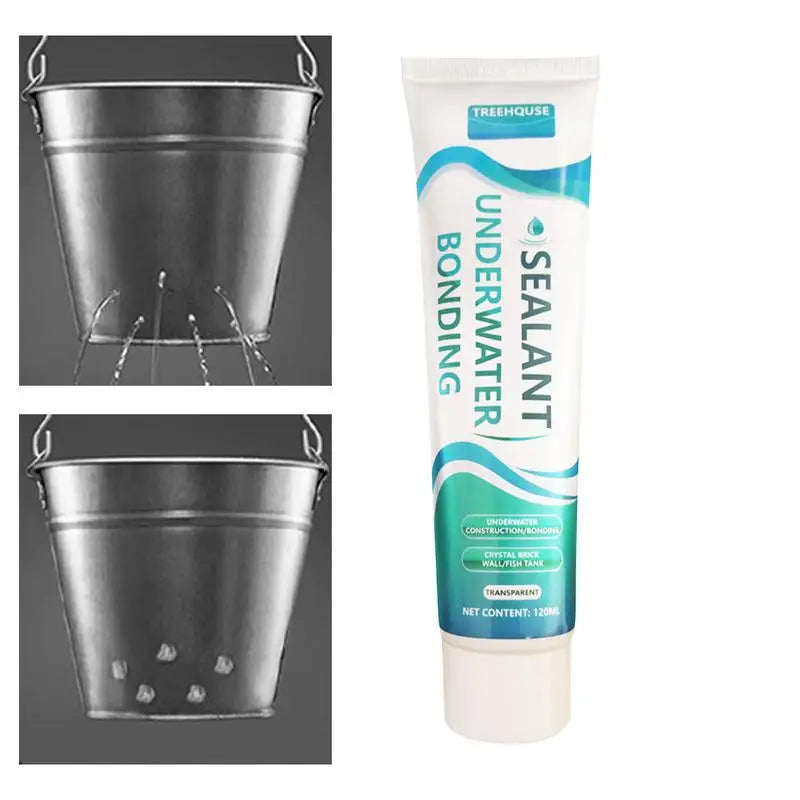 Clear Aquarium Sealant 120ml Fish Tank Repair Glue Quick-Dry Underwater Fish Tank Equipment Sealant For Installing Decor Items Oasis Select