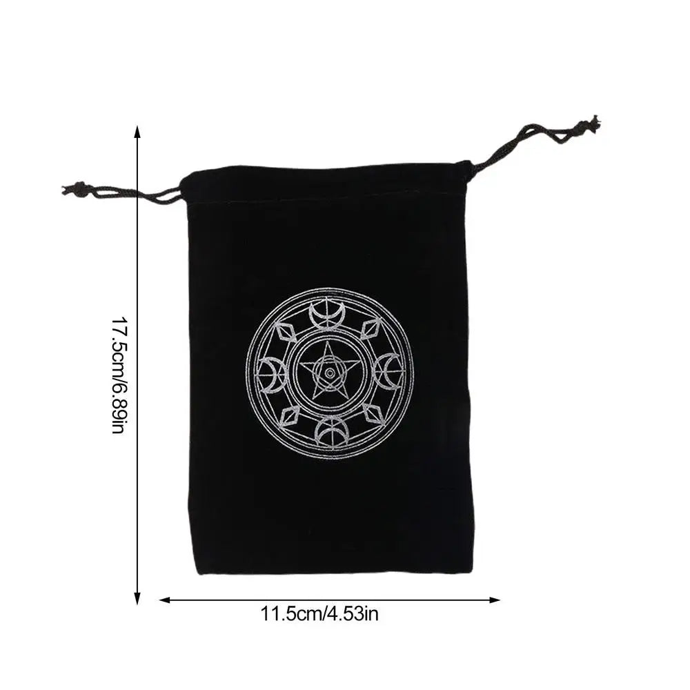 Tarot Card Holder Pouch Tarot Card Storage Special Bag Mysterious Black Magic Themed Tarot Card Holder Tarot Card Bags Gift Bag Oasis Select B