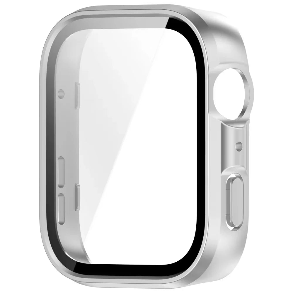 Huawei Watch Fit 4 / 4 Pro Tempered Glass & PC Case Cover Smartwatch Case Oasis Select SILVER For Huawei Fit 4 pro
